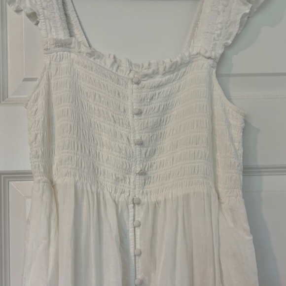 Anthropologie “Peregrine” Square-Neck Midi Dress – White - Picture 3 of 5